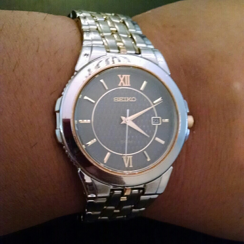Seiko Stainless Steel Two-Tone Mens Watch